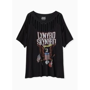 TORRID Lynyrd Skynyrd Slashed Crew Neck Tee
